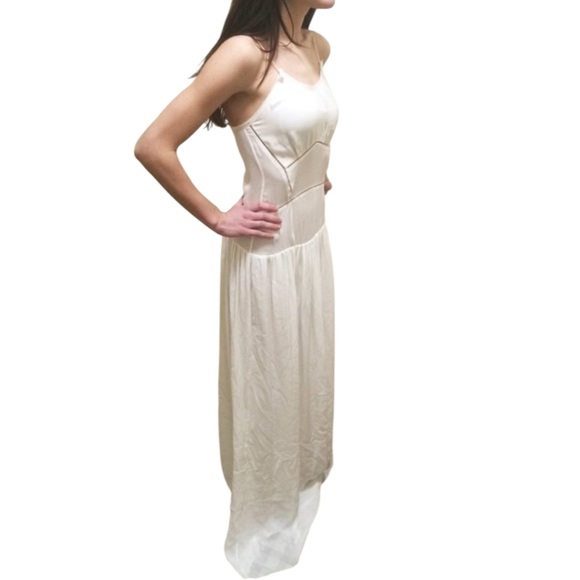 NWT TOME White 100% Silk Sleeveless Maxi Dress Runway Fall Winter 2013 - size 2 - Picture 9 of 16